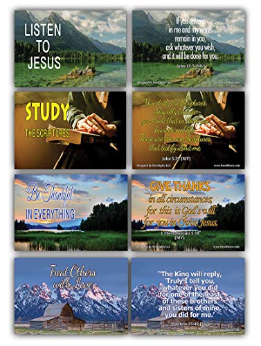 Daily Devotional Topical Bible Verses NIV Flashcards (120 Pack) - Perfect Giveaways for Sunday Schools and Ministries