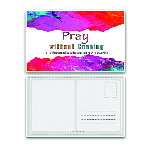 NewEights Prayer Postcards Christian Prayer Cards  - War Room Decor - Gift Ideas for Sunday School, Youth Group, Church Camp, Bible Study, Cell Group - Easter Day, Thanksgiving, Christmas