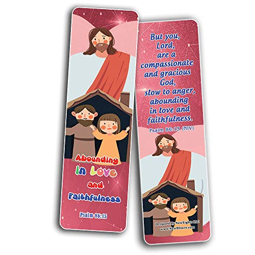 God Loves Us Christian Bookmarks for Kids (12-Pack)