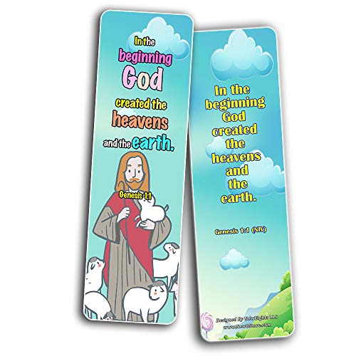 Powerful God Bible Verse Bookmarks for Kids (60 Pack) - Bible Verses About God?s Power That Are Simple and Easy for Kids to Memorize