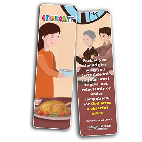 Christian Learning For Kids: Developing Character Bookmarks Series 2 (60-Pack)