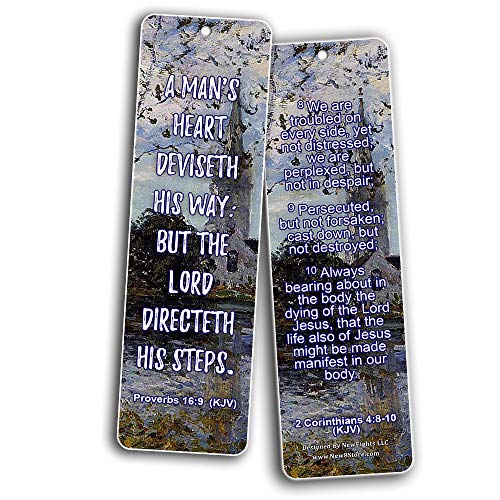 SCRIPTURES BOOKMARKS TO ENCOURAGE MEN AND WOMEN (KJV) (60-Pack) - Compilation of Motivational Bible Verses