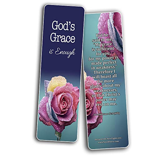Bible Verses Bookmarks for When Your Faith Is Feeble (60-Pack) - VBS Sunday School Easter Baptism Thanksgiving Christmas Rewards Encouragement Gift