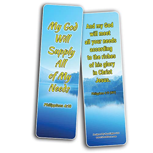 The Power of Blessing Bible Bookmarks (30-Pack) - Handy Christian Daily Reminder About Putting God First