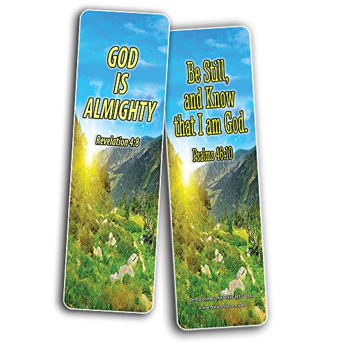Christian Bookmarks - KJV Almighty God Inspirational Favorite Bible Verses