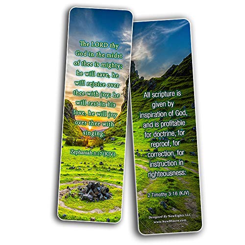 KJV Life Giving Bible Verses Bookmarks Cards (60-Pack)