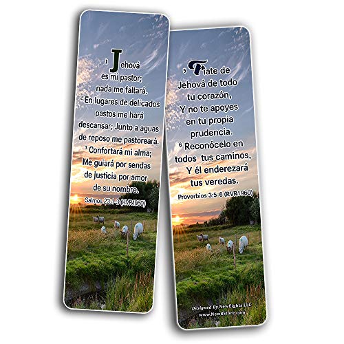 Spanish Powerful Bible Verses to Live by Bookmarks (RVR1960) (30-Pack) - Great Spanish Bible Text Compilation that is Handy and Easy To Bring Along With