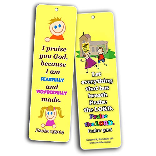 Powerful God Memory Verse Bookmarks (60-Pack) - Great Way For Kids to Learn the Scriptures and Introduce To Them God?s Power