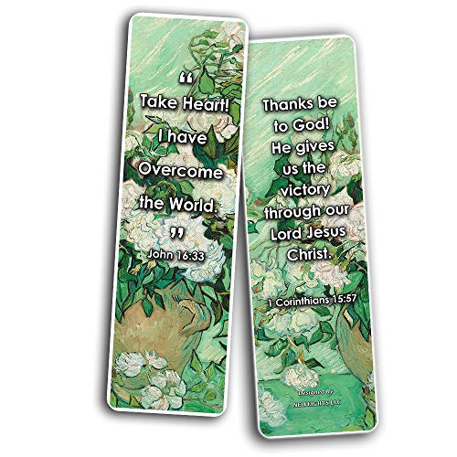 Christian Bookmarks Cards - Jesus has Risen (60 Pack) - John 3:16 Scriptures - God's Love Living Faith - Great Stocking Stuffers for Sunday School Bible Study Men Women Ministry Baptism Encouragement