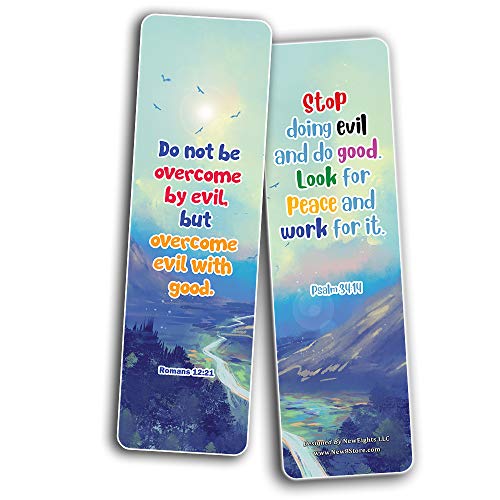 Bible Bookmarks for kids - Character Building Series 3 (60 Pack) - Perfect Gift away for Sunday School and Ministries - VBS Sunday School Easter Baptism Thanksgiving Christmas Rewards Encouragement
