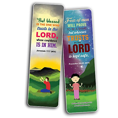 Top Bible Verses about God's Blessings NIV Bookmarks for Teens (30-Pack) - Stocking Stuffers for Boys Girls - Children Ministry Bible Study Church Supplies Teacher Classroom Incentives Gift