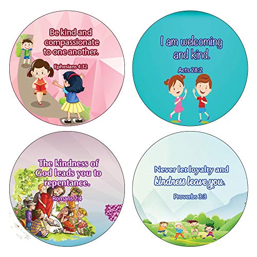 Kindness Bible Verses Stickers for Kids  (5-Sheet)