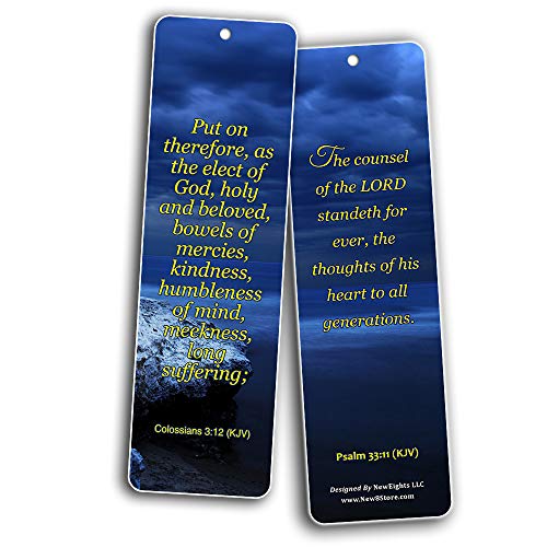 KJV Religious Bookmarks - Bible Verses About God?s Will (30-Pack) - Great Bible Text Compilation that is Handy and Easy To Bring Along With