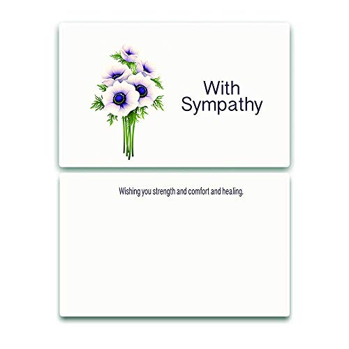 NewEights Sympathy Cards (Calming Design (12-Pack) Bulk Cards To Comfort Your Loved Ones and Friends In Their Deepest Need