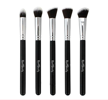 New8Beauty 5 pcs Mini Kabuki Makeup Precision Brushes Set