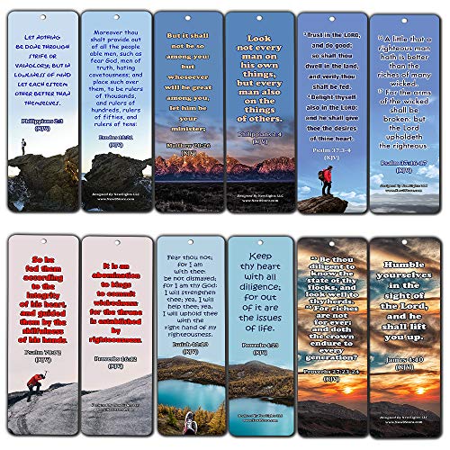Bible Verses on Leadership Bookmarks (30-Pack) - Handy Bible Verses Perfect for Daily Encouragement for Aspiring Leaders