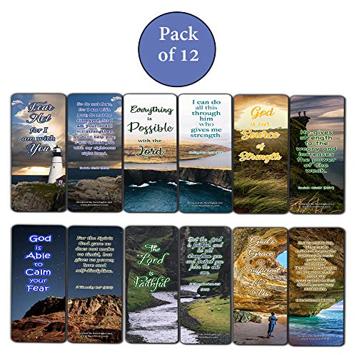 Scriptures Bookmarks - Bible Verses about Strength