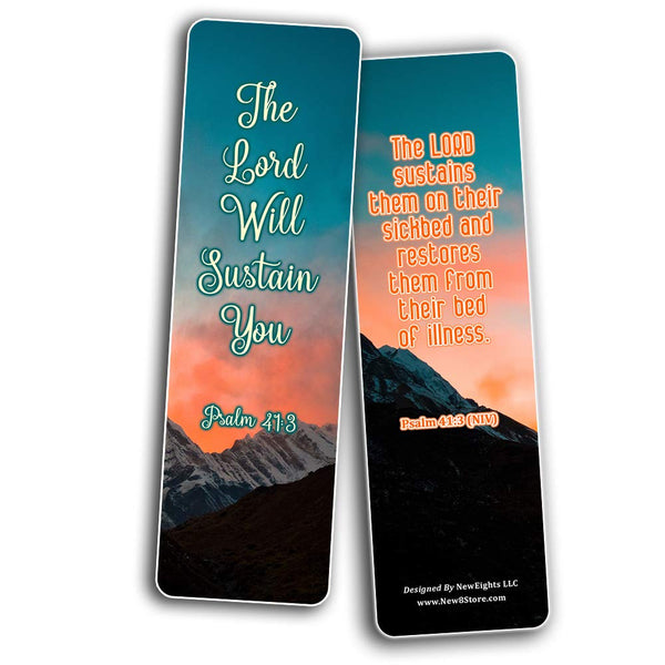 Scriptures Bookmarks - Bible Verses about Healing Scriptures and Comforting Bible Verses for Illness