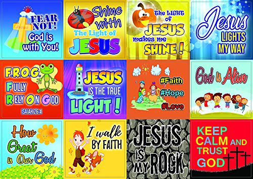 SHINE FOR JESUS STICKERS (10-SHEETS) - Perfect Incentives for Kids To Motivate Them To Perform Well