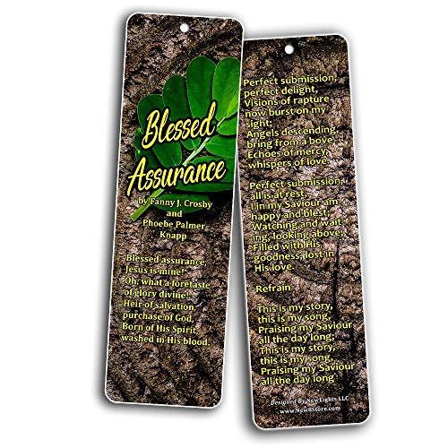 Hymn Bookmarks Series 2 - I Surrender All (60-Pack)- Handy Hymns of Old That You Can Use Wherever You Go