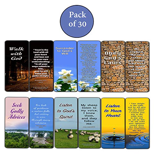 Keys to Knowing God?s Will For Your Life Bookmarks (30 Pack) - Bible Verses About God?s Grace and Love