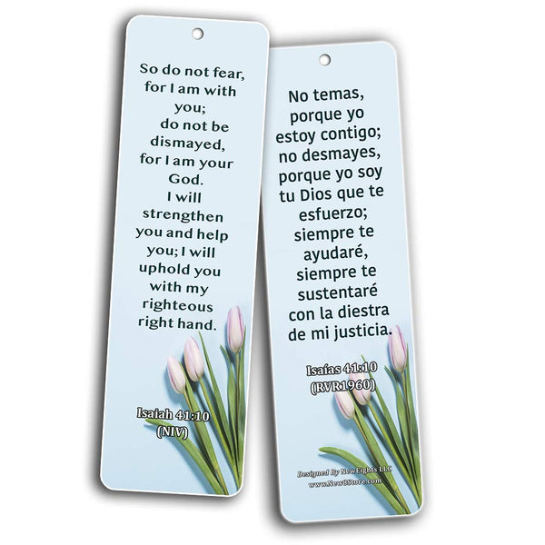 Bilingual Encouraging Bible Verses Bookmarks - Overcome Depression