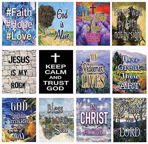 Christian Bible Verses Scriptures Planner Stickers - 20 Sheets