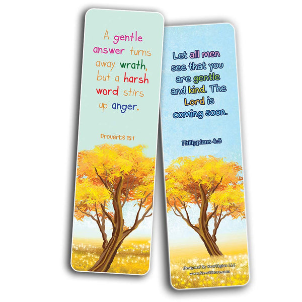 Bible Bookmarks for kids - Character Building Series 3