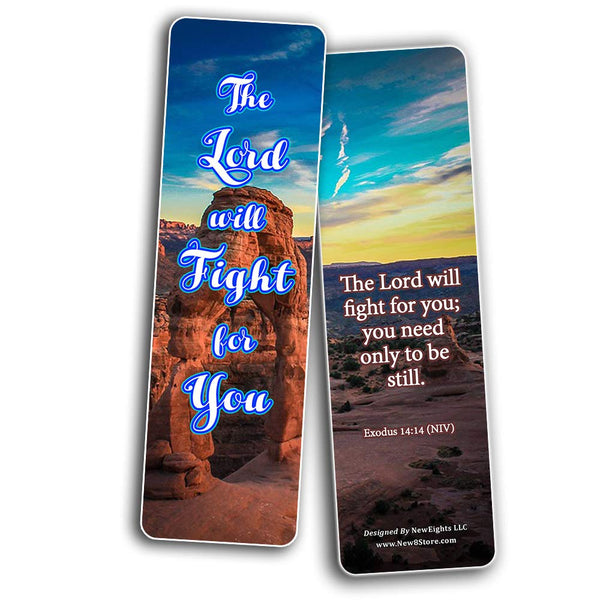 Encouraging Scriptures Bookmarks About God's Protection And Inspire Godly Courage