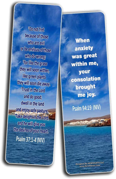 Bible Verses About Stress and Anxiety NIV (30-Pack)