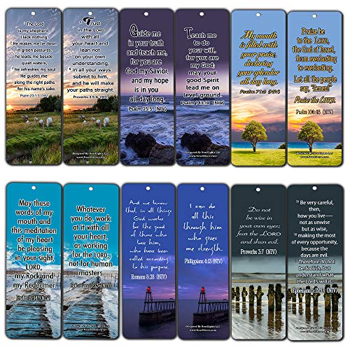 Powerful Bible Verses to Live by Bookmarks NIV (30-Pack) - Handy Bible Verses Perfect for Daily Encouragement
