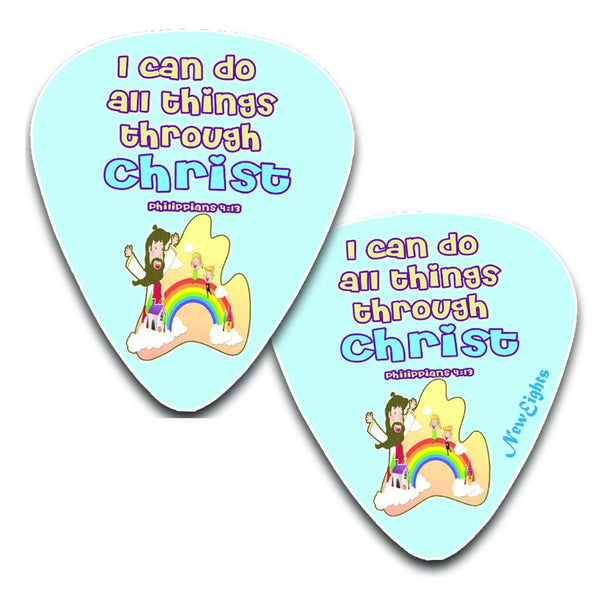 Christian Bible Verse Guitar Picks for Kids (12-pack)