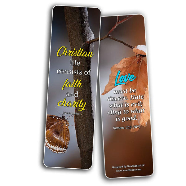 Inspirational Quotes About Christian Life Bookmarks