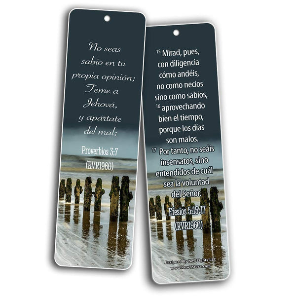 Spanish Powerful Bible Verses to Live by Bookmarks (RVR1960)