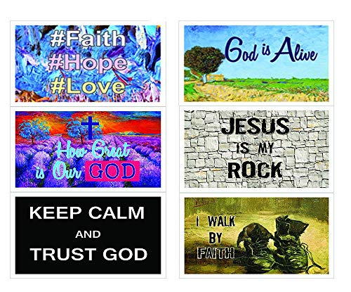 New Christian Inspirational Bible Verses Postcards Cards - How Great is Our God Theme