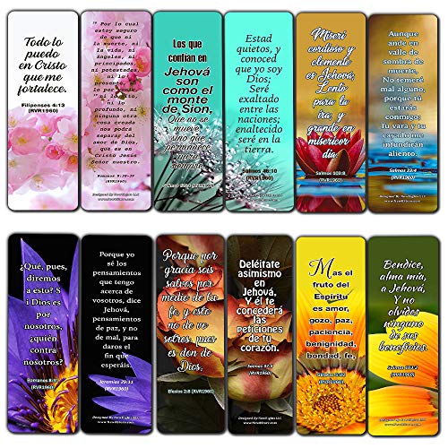 Spanish Christian Faith Scripture Bookmarks RVR1960