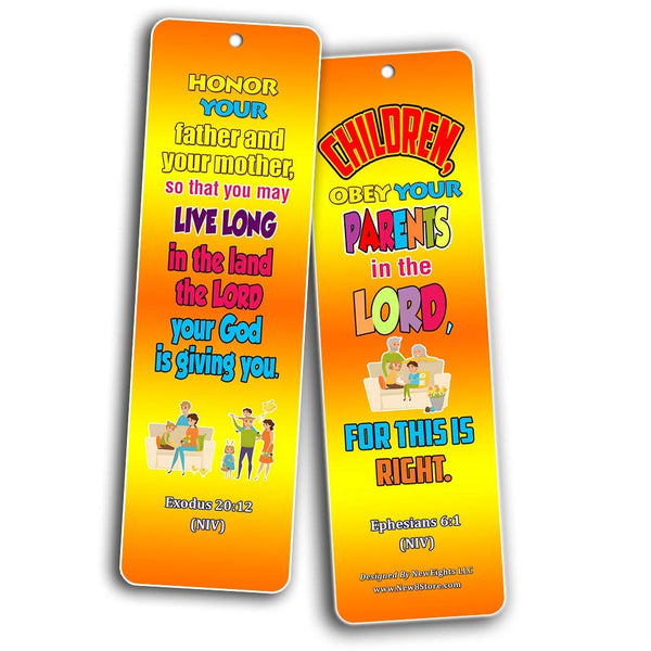 Ten Commandments Memory Verses Bookmarks for Kids
