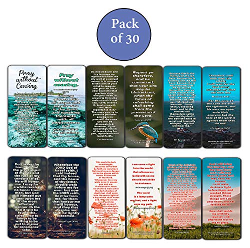CH Spurgeon Devotional Bookmarks (30 Pack) - Handy CH Spurgeon Quotes Perfect For Your Devotional Time