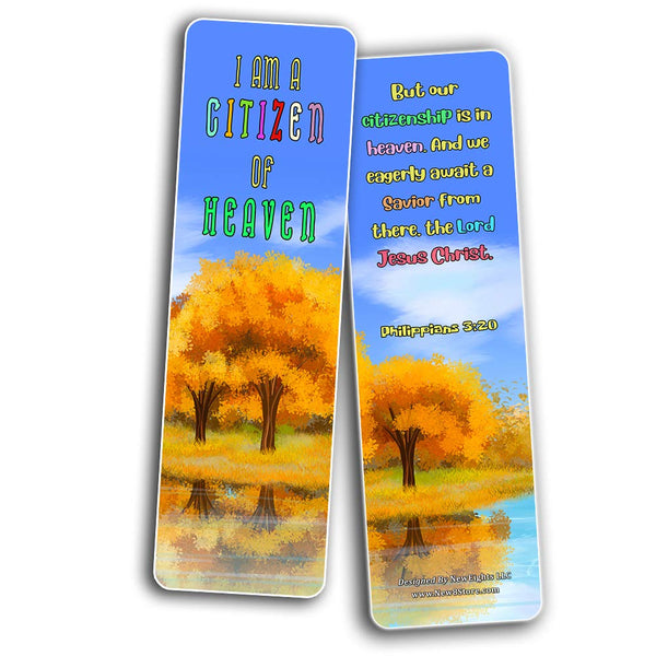 Christian Bookmarks for Kids - Identity in Christ