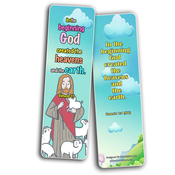 Powerful God Bible Verse Bookmarks for Kids