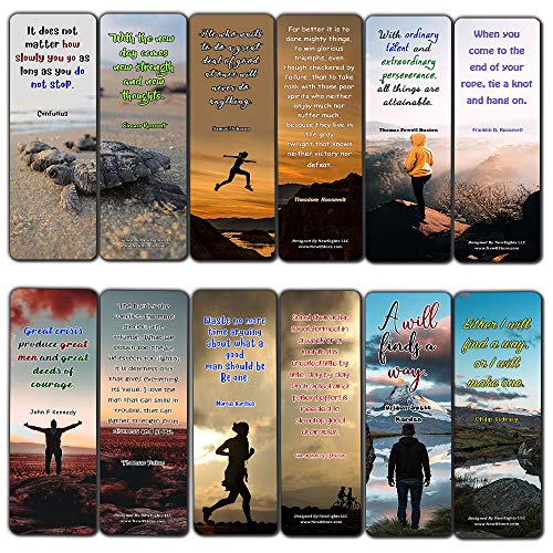Inspirational Quotes Bookmarks Cards Series 2 (60 Pack) - Perfect Gift Away For Friends and Loved Ones - Christian Stocking Stuffers Birthday Assorted Bulk Pack