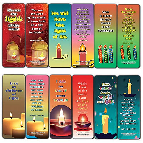Light of the world Memory Verses Bookmarks