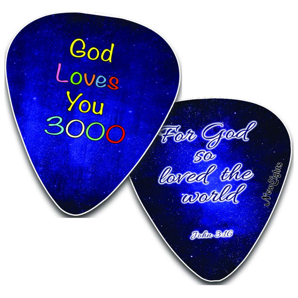 Christian Love You 3000 Guitar Picks (12 Pack)