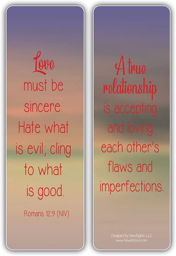 NewEights Patience Bible Verse Bookmarks (30-Pack) – Inspirational Quotes For Book Lovers, Office, Gifts