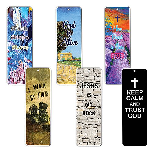 Favorite Bible Verses Bookmarks King James Version KJV (12-Pack) - Reassuring us with God's Message of Love and Hope - Prayer Cards Religious Christian Gift to Encourage Men Women Teens Boys Girls Kid