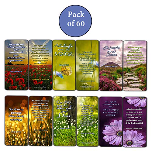 Bible Verses About Trusting God Bookmarks (60 Pack) - Perfect Gift away for Sunday School - Scriptures Card Variety Bulk Buy - VBS Sunday School Baptism Thanksgiving Christmas Rewards and Gifts