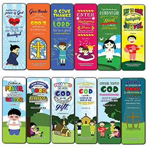 Top Bible Verses for Thanksgiving Bookmarks for Kids