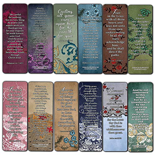 Vintage Favorite KJV Scriptures Bookmarks for Women (60-Pack) - Great Giveaways for Ministries and Sunday Schools