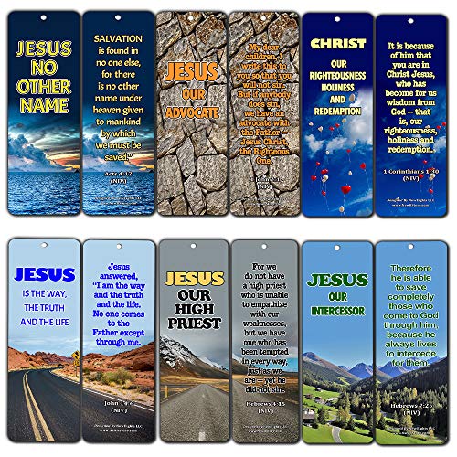 Bible Verses About Jesus Saves (60 Pack) - Perfect Giveaways for Sunday School and Ministries