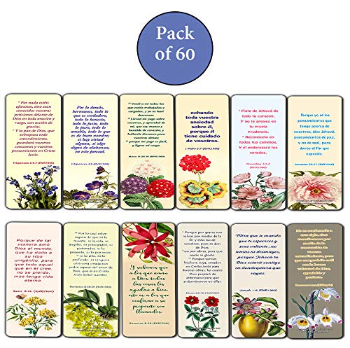 Spanish Flower Bookmarks Scriptures Series 1